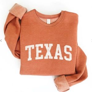 NWT Super Soft Texas Sweatshirt in Burnt Orange 🧡 Size Adult Medium
